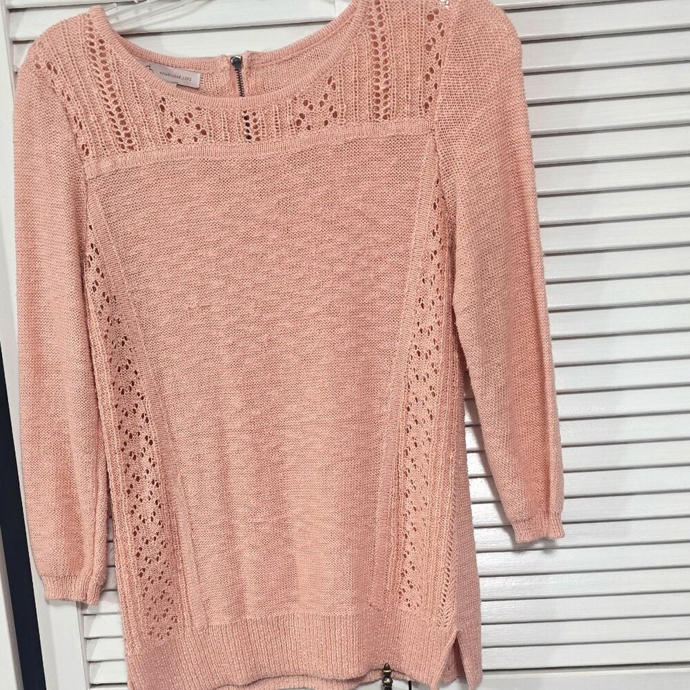 922 cb Established 1962 Womens Scoop Neck Pink Knit Sweater Vintage Y2K Sz S
